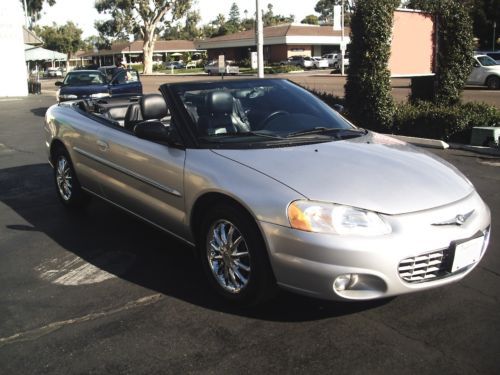 2002 chrysler sebring limited convertible 2-door 2.7l