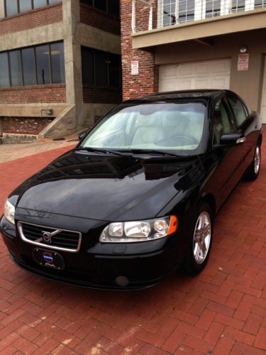 2008 volvo s60 2.5t sedan 4-door 2.5l-black exterior/tan leather int-sunroof