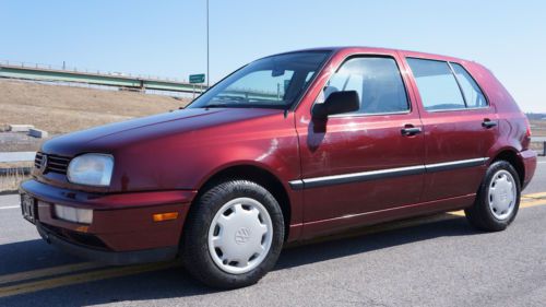 1995 volkswagen vw golf with 11k original miles! 11,374! rare no reserve, loaded