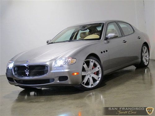 2008 maserati quattroporte sport gts grigio alfieri alcantara 20" park sensors