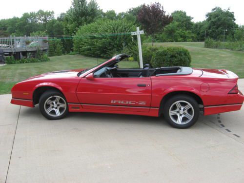 1988 iroc z28 camaro convertible