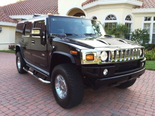 2006 hummer h2 awd suv 1-owner loaded rear dvd leather sat nav