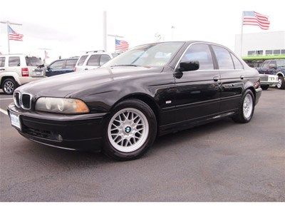 2002 bmw 5 series 525i auto tan leather sunroof jet black 1 owner joe281323-3305