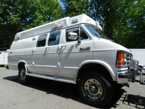 1989 dodge b350 base extended cargo van 3-door 5.9l 4x4 rv motorhome