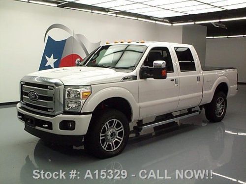 2013 ford f-350 platinum crew 4x4 sunroof nav 20&#039;s 23k texas direct auto