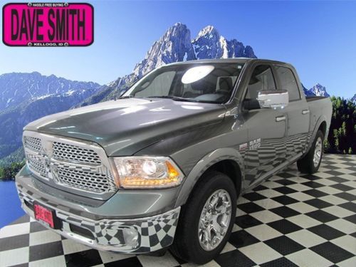 13 ram 1500 laramie crew cab 4x4 auto leather ac seats remote start navigation