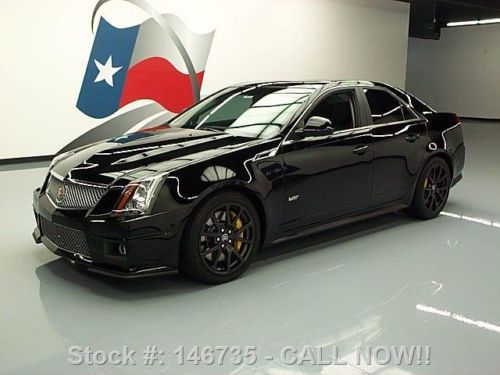 2011 cadillac cts-v sedan recaro seats pano sunroof nav texas direct auto