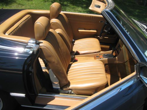 BEAUTIFUL ORIGINAL1984 MERCEDES BENZ 380SL DARKK BLUE/TAN LOW MILES, image 19