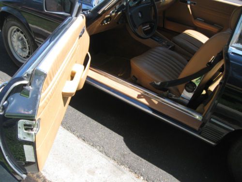 BEAUTIFUL ORIGINAL1984 MERCEDES BENZ 380SL DARKK BLUE/TAN LOW MILES, image 22