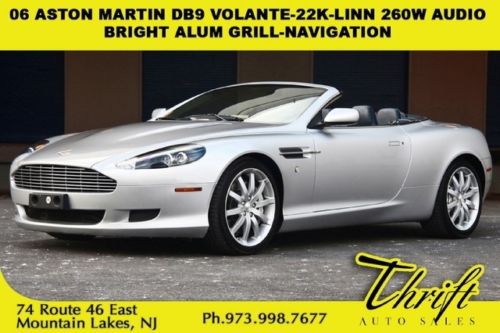 06 aston martin db9 volante-22k-linn 260w audio-bright alum grill-navigation