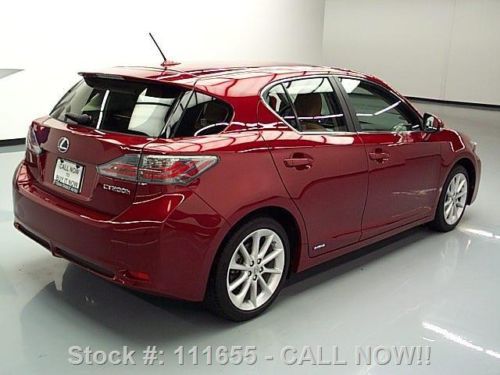 2012 LEXUS CT 200H PREMIUM HYBRID SUNROOF HTD SEATS 19K TEXAS DIRECT AUTO, US $24,780.00, image 4