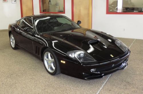 Beautiful black on black ferrari 550 maranello: precision driving machine!