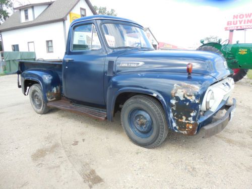 1954 ford f100  pickup truck patina rat rod look runs and drives great