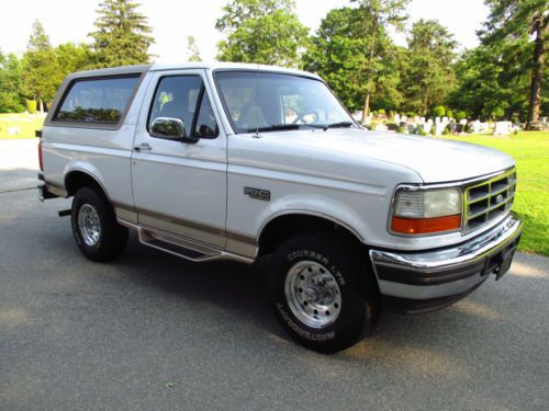 1996 bronco 97k actual miles! 5.8 v8 california original survivor_leather!