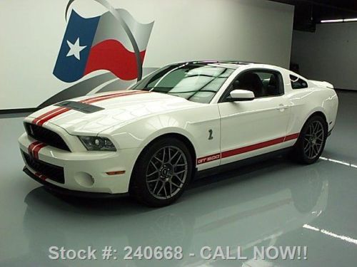 2012 ford shelby gt500 cobra svt perf glass roof recaro texas direct auto