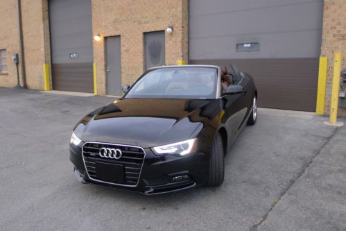 2014 audi a5 quattro cabriolet convertible awd premium plus low miles!!