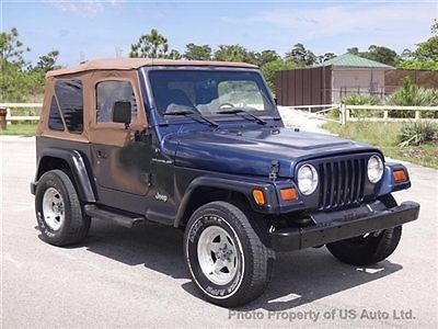 1997 jeep wrangler se clean carfax florida jeep 4x4 5-speed manual 2.5l warranty