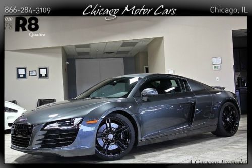 2010 audi r8 quattro 4.2l v8 r-tronic back up camera bang &amp; olufsen black wheels