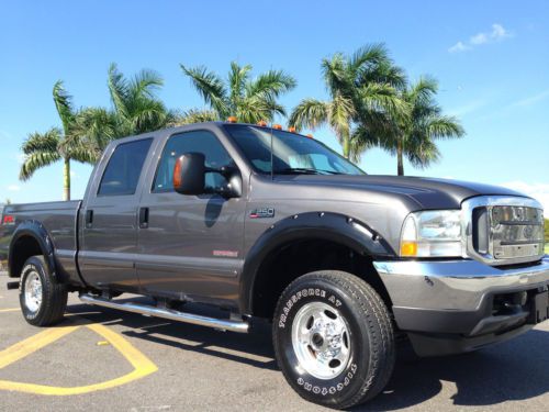 6-speed manual! 4wd! 2003 ford f-250 lariat fx4 crew cab turbo diesel! 4x4!