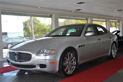 2008 maserati quattroporte silver/black one owner looks like new no reserve