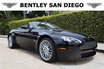 2009 aston martin vantage convertible. sport shift. black over black. 4600 miles