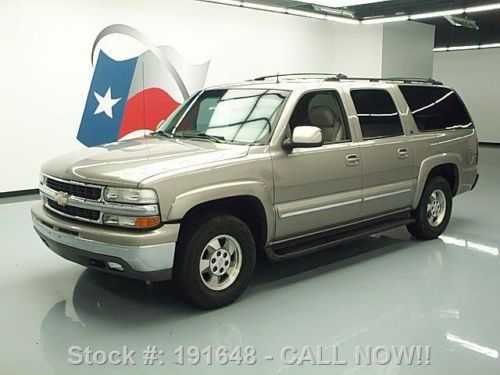 2002 chevy suburban lt 8-pass htd leather roof rack 73k texas direct auto