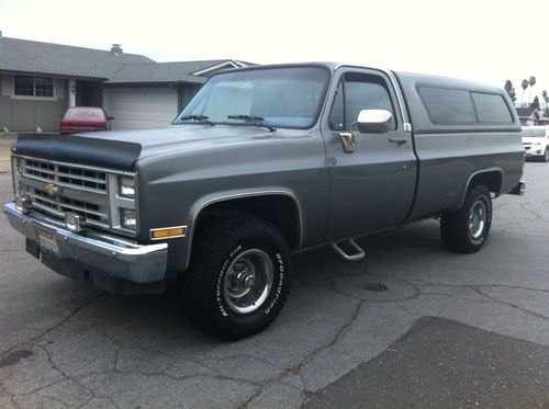 1987 chevy silverado 4x4 long bed pickup 128k miles clean no reserve video