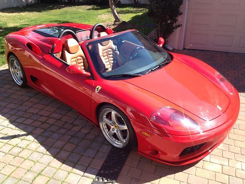 02 ferrari modena f360 spider f1 only 2,358 original miles near new amazing car