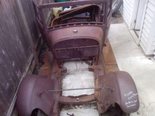 1928/29 ford model a leather back coupe