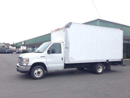 E-350 box cutaway - powerstroke diesel - moving van - ramp storage - no reserve?