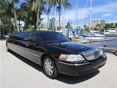 Lincoln towncar executive tiffany limo limousine stretch black black save