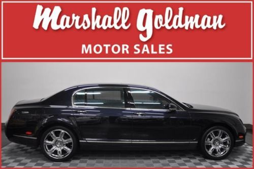 2007 bentley flying spur sapphire blue w cognac leather interior  22500 miles