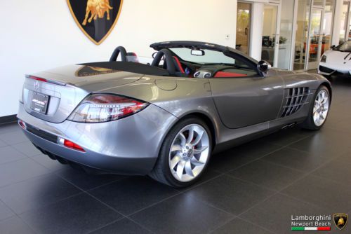 SLR Roadster, Grey Metallic/Red Leather, Carbon Fiber, Excellent Condition, image 9