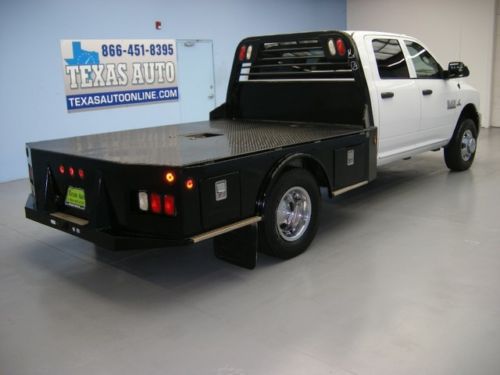 WE FINANCE!!! 2013 RAM 3500HD SLT 4X4 DIESEL DUALLY FLAT BED 28K MI TEXAS AUTO, US $41,998.00, image 4