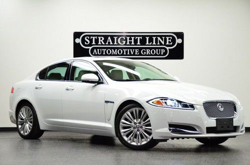 2012 jaguar xf white/beige w/ only 6k miles cold weather pkg