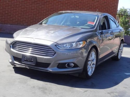 2013 ford fusion titanium damaged crashed fixer salvage repairable wrecked runs!