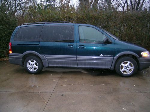 1999 pontiac montana long wheelbase mini van 4-door leather interior