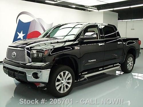 2011 toyota tundra platinum crewmax 4x4 sunroof nav 14k texas direct auto