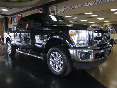 2011 ford f250 crew cab lariat diesel 4x4 navigation back up camera black