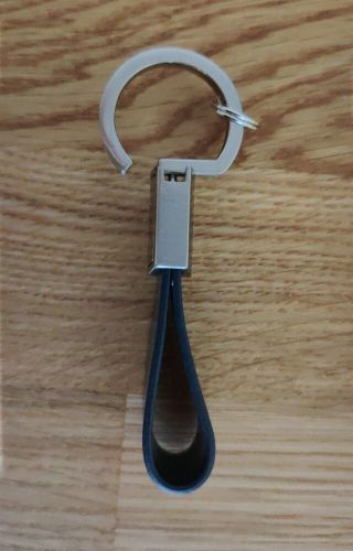 Genuine Land Rover Metal And Blue Leather Keyring LDKR928BKA, US $, image 3