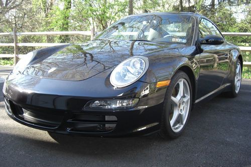 2007 porsche 911 carrera coupe 2-door 3.6l 6550 one owner miles!!!!