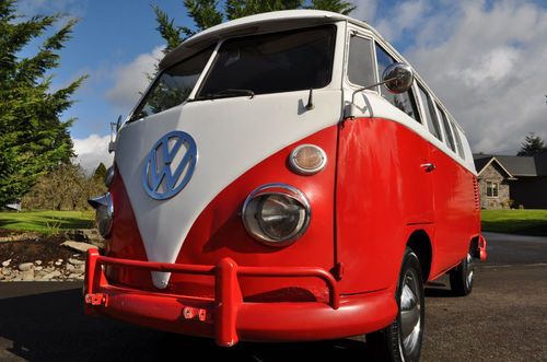 1964 vw bus microbus splitscreen type 2 driver westfalia transporter surf wagon