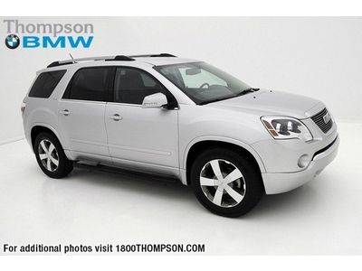 2011 gmc acadia slt-1 3.6l v6 all wheel drive leather 3rd row seating warranty!