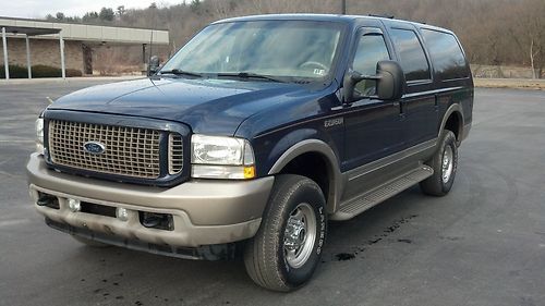 2003 ford excursion eddie bauer 7.3l powerstroke turbo diesel!  one of a kind!