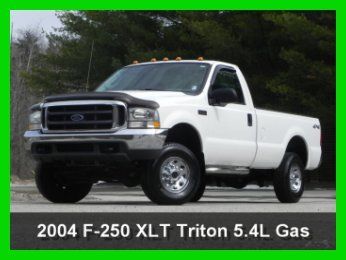 2004 ford f250 xlt4x4 regular cab 2 door long bed  5.4l v8 gas cloth interior ac