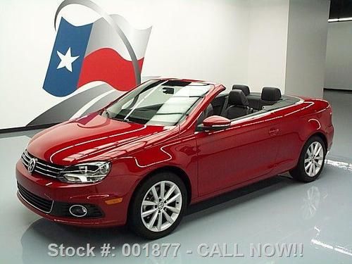 2012 volkswagen eos komfort convertible sunroof 24k mi texas direct auto