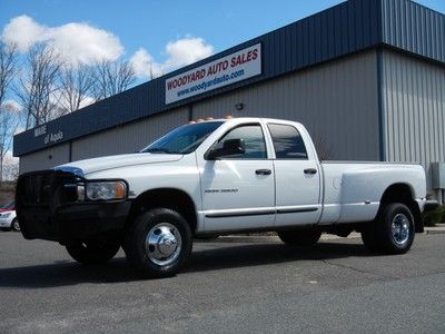 2005 dodge 3500 dually crew quad cab slt 4x4 5.9l cummins diesel, 6 speed manual