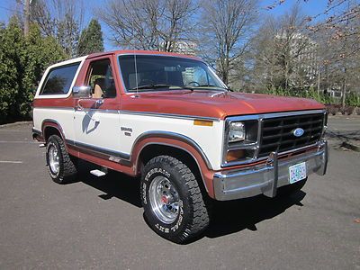 84 ford bronco xlt. no reserve. lifted 31". v8. 4x4. automatic. extra clean.