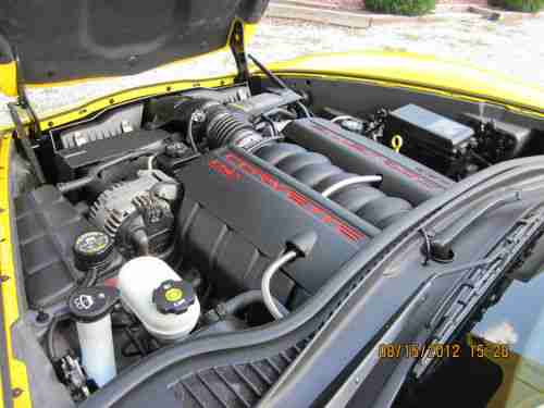 2007 Brickyard Corvette convertible Festival car LOW MILES velocity yellow, image 10