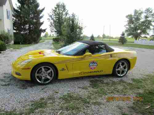 2007 Brickyard Corvette convertible Festival car LOW MILES velocity yellow, image 13